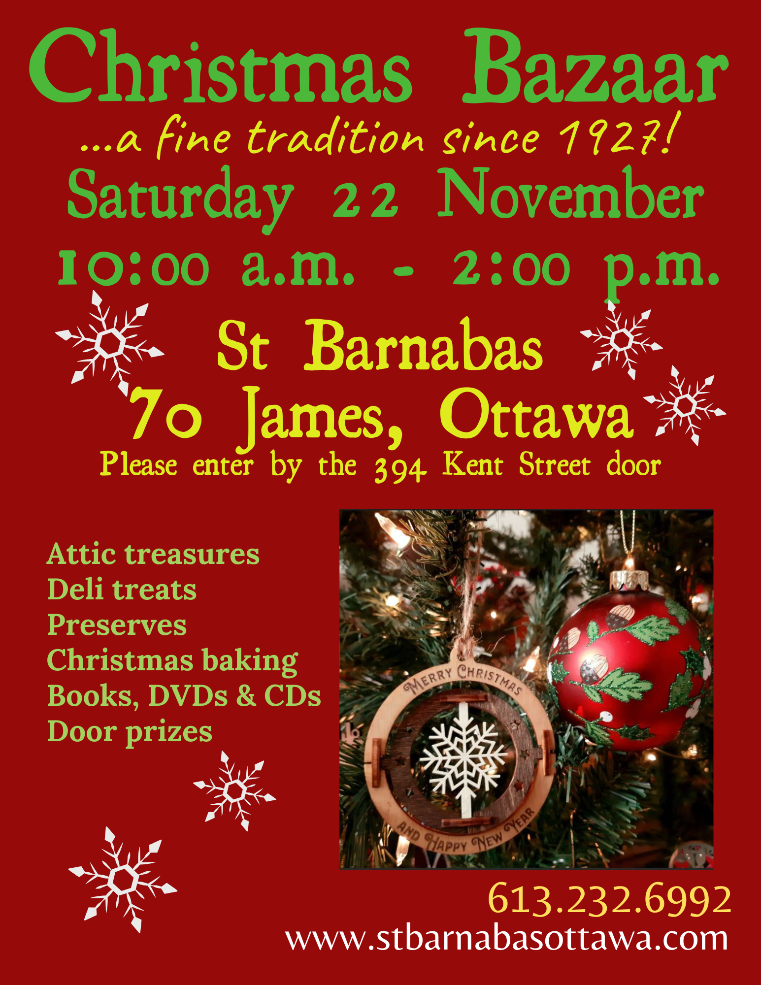 Poster for Christmas Bazaar 2025 (details in description)