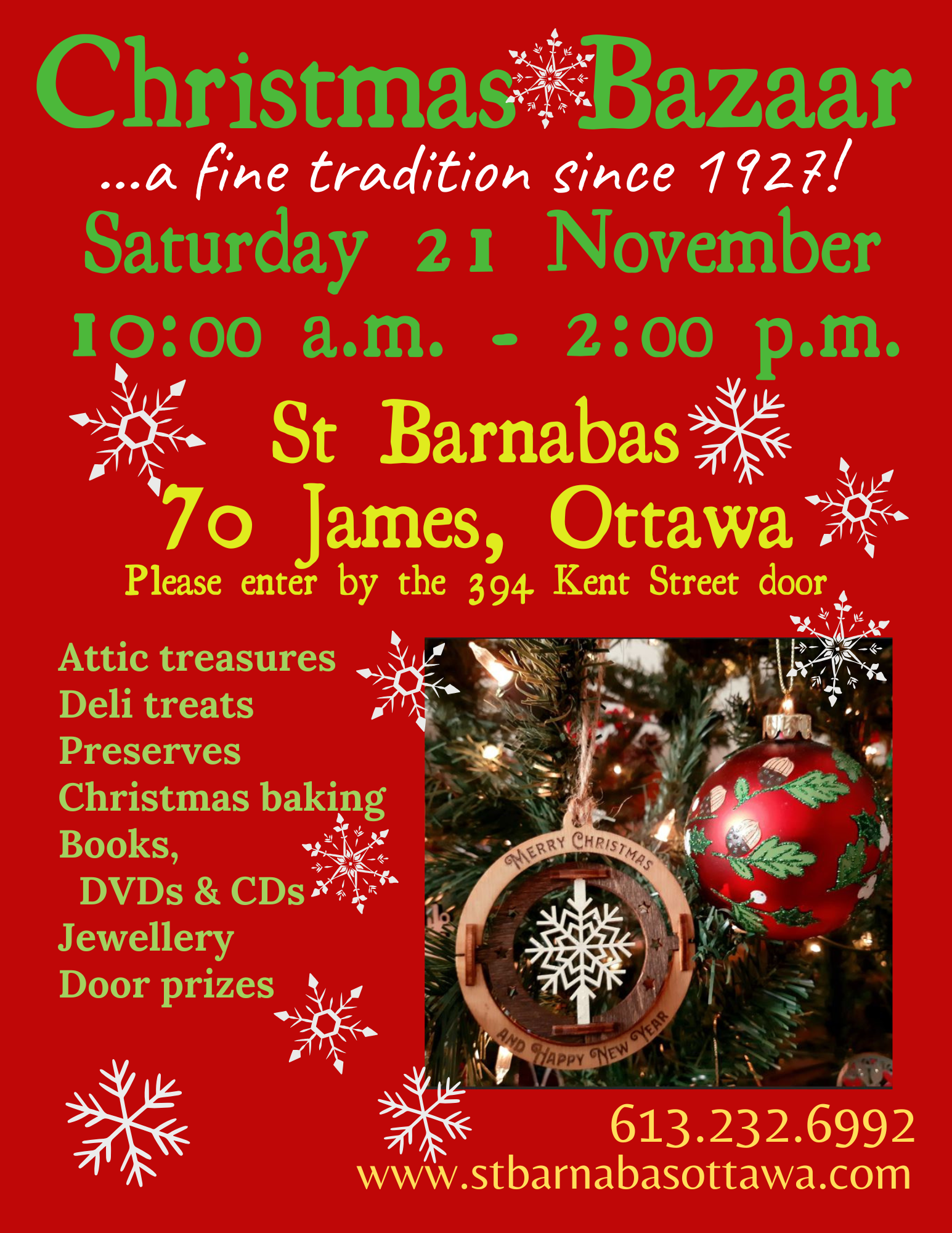 Poster for Christmas Bazaar