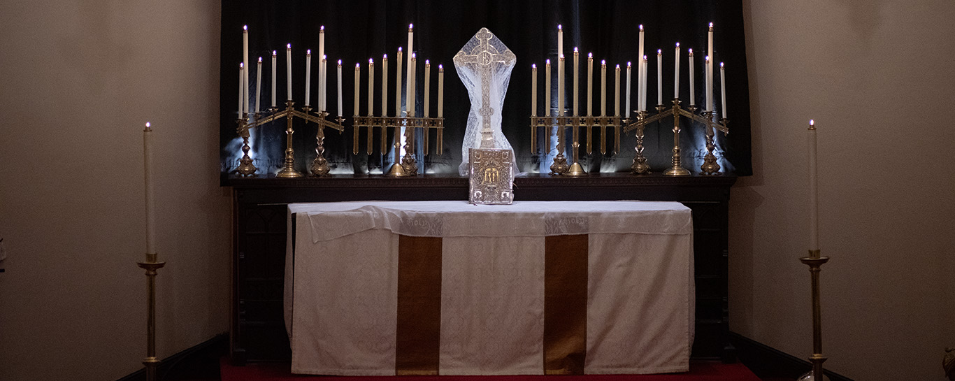 Altar on Maundy Thursday