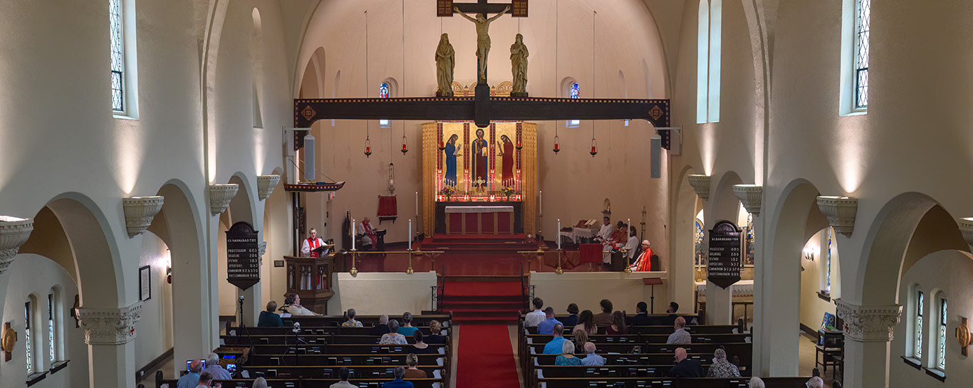 Bishop Kathryn Otley gives the homily during the Feast of St Barnabas