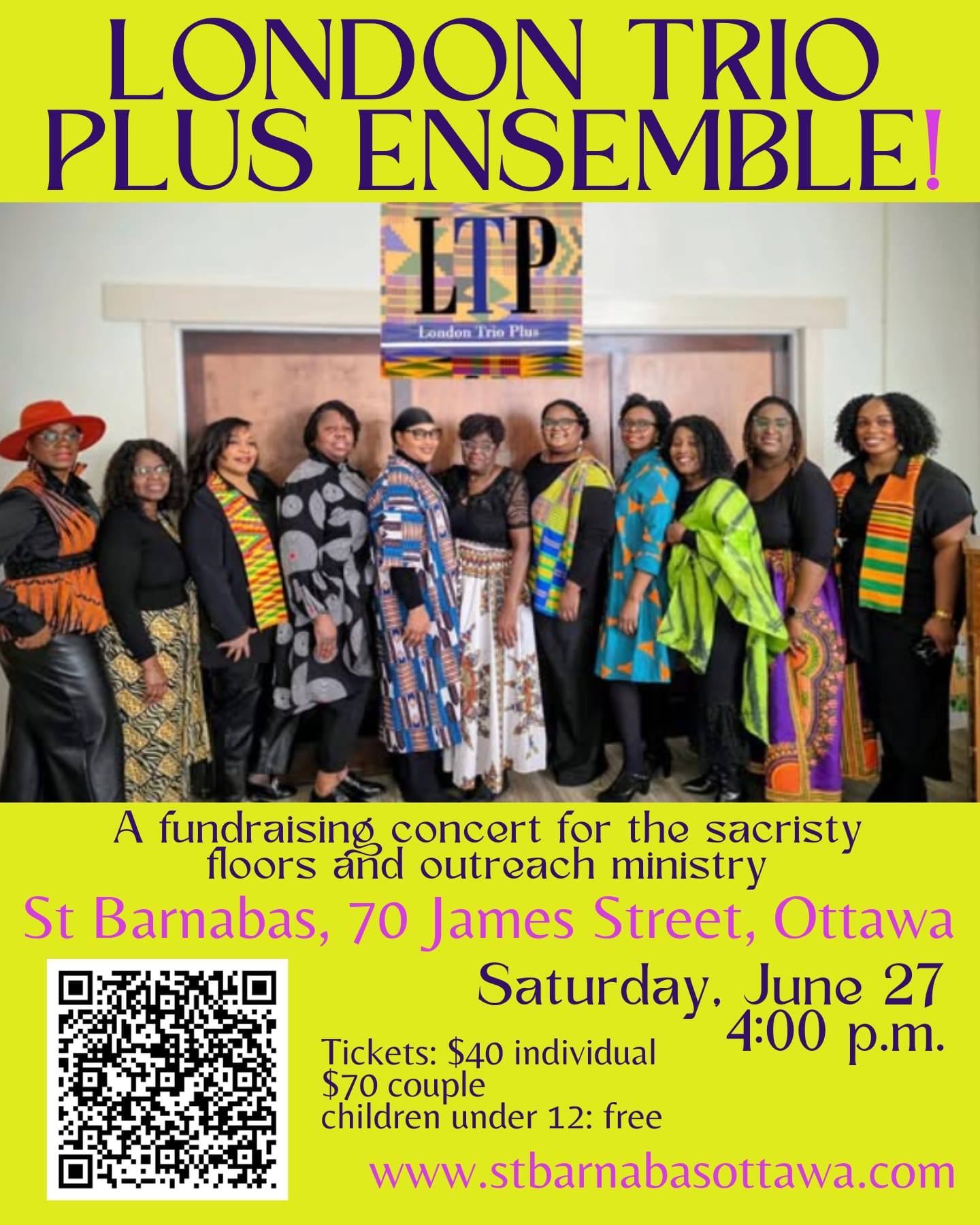 Poster for London Trio Plus concert