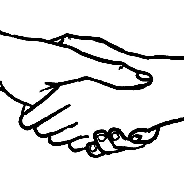 Illustration of a handshake