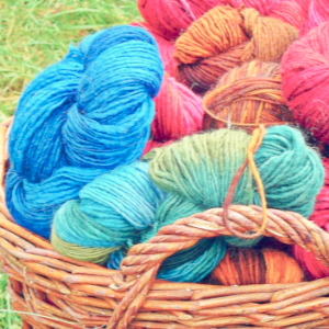 Photo of yarn in a basket
