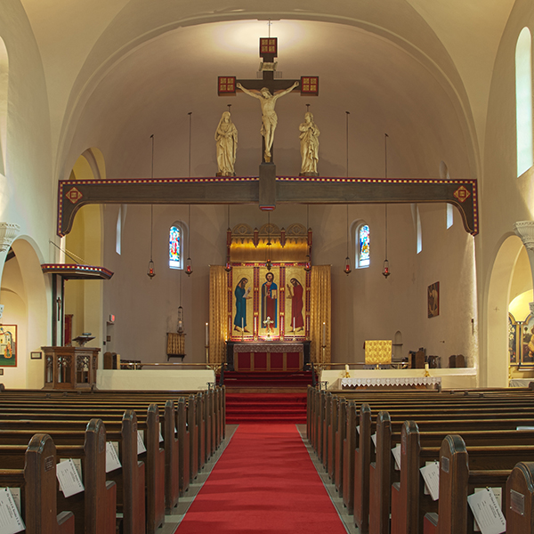 The church interior