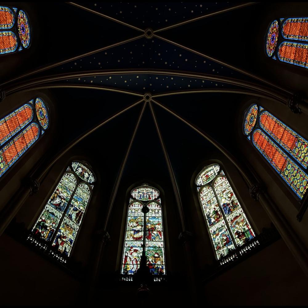 Ceiling detail of The Church of St Mary the Virgin