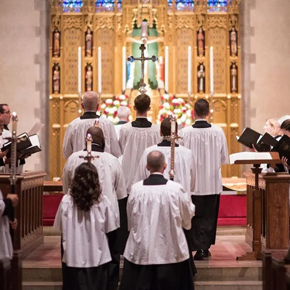 Procession in St Paul's church