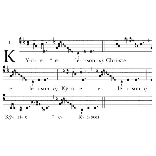 An example of the Orbis Factor mass in Neume notation.